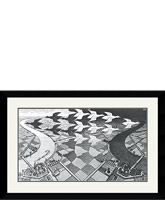  M. C. Escher "Day and Night" Framed Print